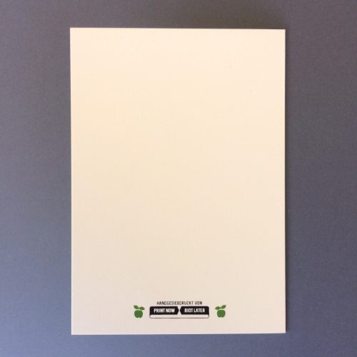 our logo on postcard