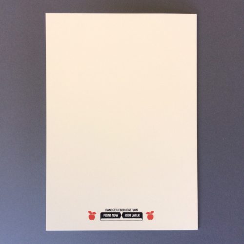 our logo on postcard