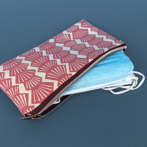 pencil case antique rose