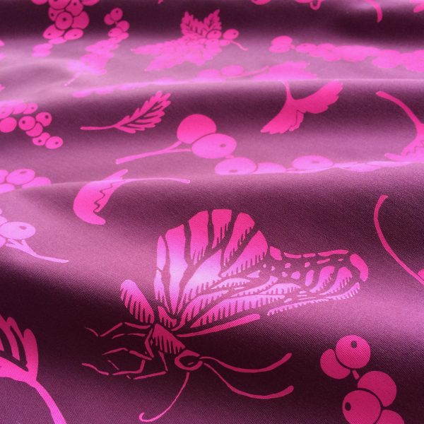 berry yardage screenprinted