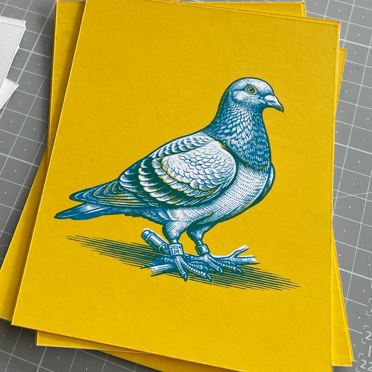 Zweifarb-Druck für Postkartenset oder Poster